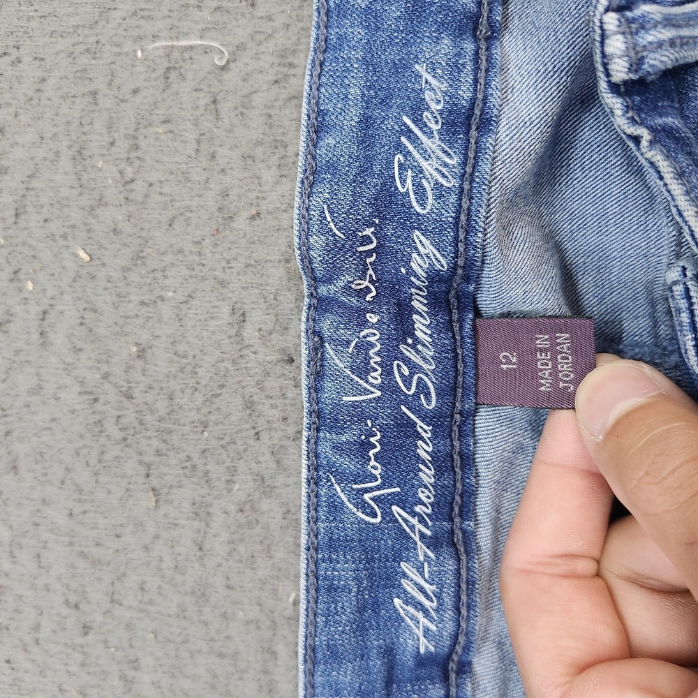Gloria Vanderbilt Jeans Womens 12 Blue Medium Wash High Rise Bootcut Slimming - Picture 5 of 8